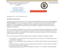 Tablet Screenshot of consuladocolombiala.org